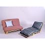 Solid Wood Ultralight Futon Frame-Twin Size -Unfinished