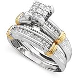 1/2 ctw. Diamond Engagement Ring and Band