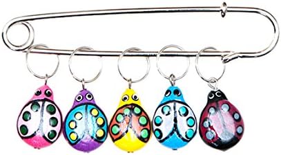 Paradise Exotic Accessories Wood Lady Bug Stitch Markers