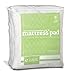 RV Mattress Topper Short King - Extra Plush Rayon from Bamboo Pad with Fitted Skirt - Mattress Cover for RV or Camper