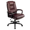 Office Star High-Back Executive Leather Chair - Burgundy