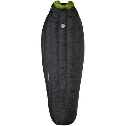 Big Agnes Horse Thief SL Sleeping Bag: 35 Degree Down Black, Long/Left Zip