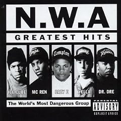 Album cover for Greatest Hits by N.W.A CD from which you can create your own MP3 Ringtones / Realtones using the ToneBee online ringtone maker.