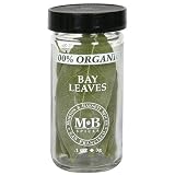 Morton & Bassett Organic Bay Leaves, .1-Ounce Jars (Pack of 3)