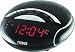 NAXA NRC-170 PLL Digital Dual Alarm Clock with AM/FM Radio and Snooze (Black Lacquer)