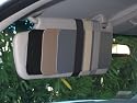 1 Pair Gray Visormates Universal Sun Visor Extenders