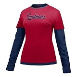 St. Louis Cardinals Women's MLB Double Layer Cut Out T-shirt by Nike