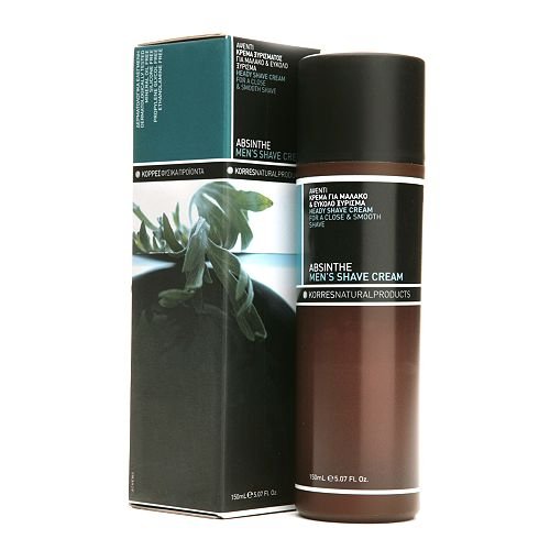 Korres Natural Products Heady Shave Cream, Absinthe 5.07 fl oz (150 ml)