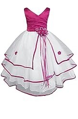 Girls Ankle Length Flower-Girl Dress/Pageant Dress/Wedding Dress 