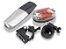 Canyon Rechargeable Front and Rear Led Light Set - Silver/Black