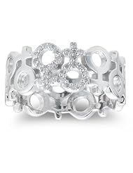 0.14 Cts Diamond Ring in 18K White Gold