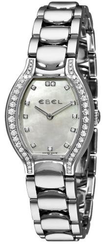 Ebel Womens 9956P28/991050 Beluga Tonneau Mother-Of-Pearl Dial Diamond Watch
