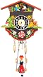 German Black Forest Clock - Girl on Swing German Black Forest Clock - Girl on Swing