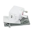 Universal Travel AC Wall Adapter with USB Port