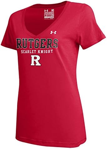 NCAA Rutgers Scarlet Knights Women's Charged Cotton Tee, Red, X-Small