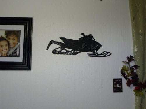 Snowmobile Arctic Cat Style Metal Wall Art