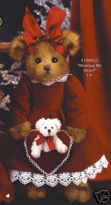 410O1mNNaeL Bearing My Heart Bearington Bear 14 Victorian Dressed Teddy Bear Christmas Stuffed Animal Gift by Bearington Collection
