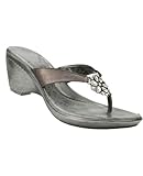 Azura Cancun Jeweled Thong, Pewter