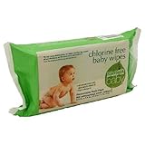 Seventh Generation Refill Baby Wipes, Chloride Free, Unscented, 80 ct