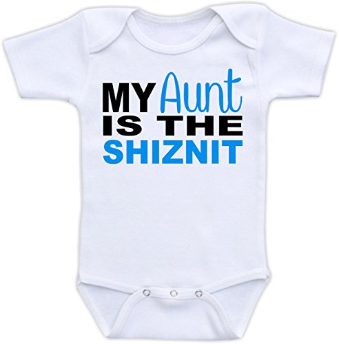 My Aunt Is the Shiznit - Baby Bodysuit (3 Month, Blue)