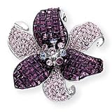 Swarovski Crystal Flower Brooch