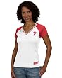 Philadelphia Phillies Women's In the Dust V-Neck Fashion Top Shirt