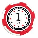 Dane-Elec Poker Mate 1GB USB 2.0 Poker Chip Flash Drive - Perfect Camouflage for Your Critical Data!