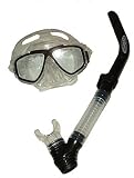 Silicone Pro Snorkel & Mask Set Black