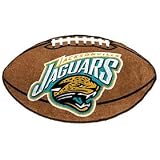 Jacksonville Jaguars 22"X35" Football Mat Made Of Polyester With Non-Skid Duragon Latex Backing