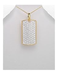 CZ Pendant Necklace In 92.5 Sterling Silver