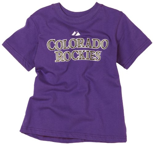 MLB Infant/Toddler Boys' Colorado Rockies Troy Tulowitzki Boys Tee Shirt with Player Name & Number (Purple, 4)