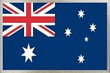 Australie Poster Reproduction et Cadre (Alu) - Drapeaux Du Monde (91 x 61cm)