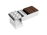 KOHLER K-3761-NA Stages 45-Inch Stainless Steel Kitchen Sink
