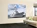 Sailors Stationed Aboard the Guided-Missile Destroyer USS Momsen (DDG 92) Man the Rails , 48x72