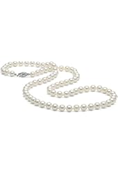 14K Cultured Japanese Saltwater Akoya Pearl Necklace, 20-Inches, AAA Quality