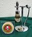 Merkur 3 Pc. Double Track Razor Shave Set with Polished Chrome Stand, Badger Brush & Shaving Soap- #681- Made in Germany