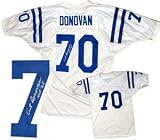 Art Donovan signed Baltimore Colts White Prostyle Jersey HOF 65