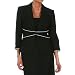 Tahari by ASL Brenda Black Pindot Skirt Suit