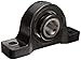Link-Belt PU328 Ball Bearing Pillow Block, 2 Bolt Holes, Heavy-Duty, Relubricatable, Non-Expansion, Cast Iron, Setscrew Locking Collar, Inch, 1-3/4" Bore Diameter