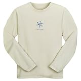 Life is good Women's Long Sleeve Sleep Tee Water Snowflake