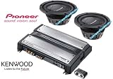2 PIONEER TS-W256DVC & KENWOOD KAC-8152D PACKAGE DEAL