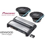 2 PIONEER TS-W256DVC & KENWOOD KAC-8152D PACKAGE DEAL