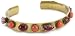 Liz Palacios "Piedras" Red Swarovski Crystal Thin Cuff Bracelet picture