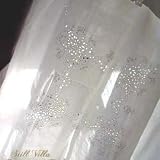 Vintage Cotton Embroi/cutwork Shower Curtain W/valance
