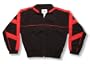 Code Four Athletics 'Normandy' soccer warm-up jacket - size Adult S - color Black/Red