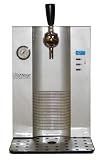 Vinotemp VT-BEER 5-Liter CO2-Powered Tabletop Beer Dispenser, Silver and Black