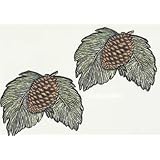 Wallies Pine CONE TREE wall paper Decoration room decor by Wallies