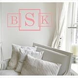 Three Square Monogram Wall Decal Size: 16