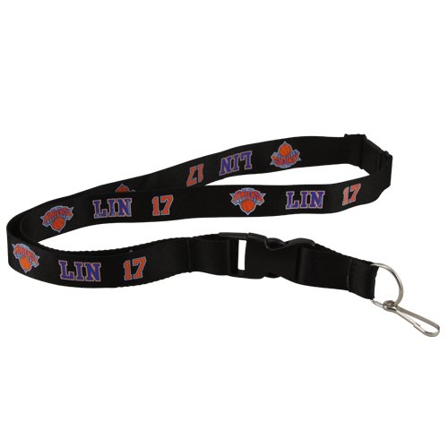 NBA New York Knicks Jeremy Lin 17 Lanyard Keychain - Black