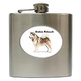 Alaskan Malamute Hip Flask (6 oz)